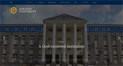 Desktop Screenshot of adelekeuniversity.edu.ng