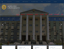 Tablet Screenshot of adelekeuniversity.edu.ng